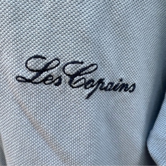 Les Copains - Vintage Light Blue Collared Short Sleeve Mens Polo Size XL - Picture 2 of 7